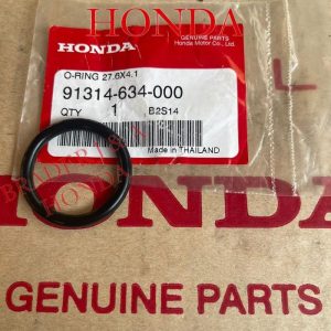 O Ring Seal 27.6X4.1 Pipa Water Pump Accord Prestige City Z Gd8 Jazz Gd3 Stream 1700 Cc Grand Civic Nova Genio Estilo Ferio Es Century Vti Vtis 1984 1996 1997 1998 1999 2000 2003 2005 2008 Honda 91314-634-000 Sil Oring Pipe Connecting Pompa Air Radiator Original asli Ori