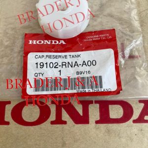 Tutup Botol Tabung Cadangan Air Radiator Brio Brv Freed Mobilio Crz Jazz Ge8 Gk5 S Rs City Gm2 Gm6 Gn5 Hatchback Civic Fd1 Fd4 Fb1 Fb3 Crv Gen 3 4 5 6 Re1 Re3 Rm1 Rm3 Rw1 Rw3 Rs5 2008 2025 Honda 19102-Rna-A00 Cap Cover Tank Water Resever Tangki Reservoir