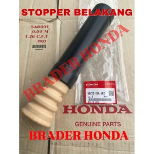 Tutup Abu Stopper Shockbreaker Belakang Jazz Gk5 S Rs City Gm6 Gn5 Hatchback Hrv Gen 2 Ru1 Ru5 2014 2015 2016 2017 2018 2019 2020 2021 2022 2023 2024 Honda 52722-T5A-J02 Cover Debu Dust Shock Absorber Dumper Karet Rubber Mounting Upper Busah Stoper Original asli Ori