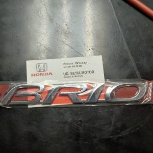 Emblem Bagasi Belakang Tulisan Brio Gen 1 2012 2013 2014 2015 2016 2017 Original Genuine Original asli Ori