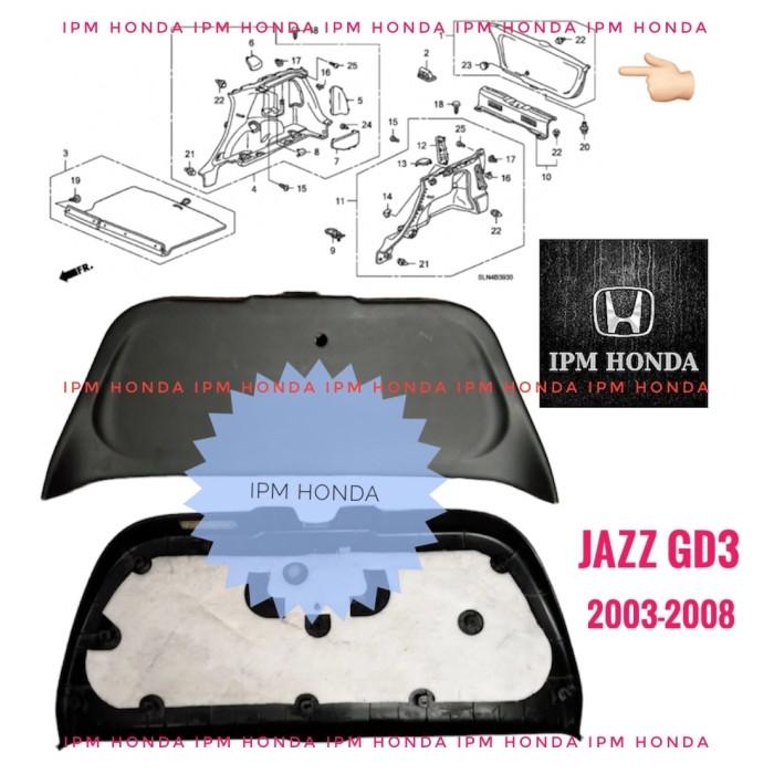 84440 Sae T00Za Lining Assy Tail Gate Lower Cover Tutup Bagasi Belakang Honda Jazz Gd3 2003-2008 Idsi Vtec Original asli Ori