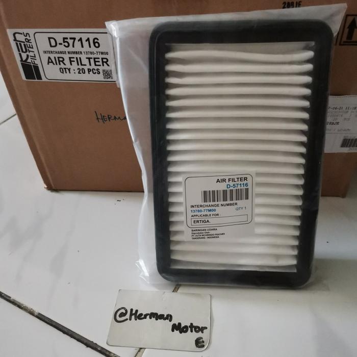 Air Filter Udara Saringan Mesin Ken Suzuki Ertiga Old Lama Ertiga 2012-2016 Original D57116 Original asli Ori