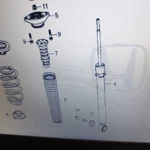 Boot Bot Karet Tutup Debu Abu Shockbreaker Shock Breaker Absorber Damper Belakang Honda Civic Fc Fk Rs Sedan Rs Hatchback 2016 2017 2018 2019 2020 2021 2022 Original Original asli Ori