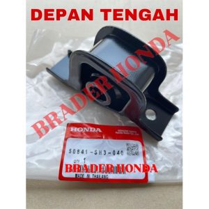 Engine Mounting Depan Tengah Radiator Bangku Mesin Manual Grand Civic Lx Nova City Pesona Type Z 1988 1989 1990 1991 1996 1997 1998 1999 2000 2001 2002 Honda 50841-Sh3-040 Karet Monting Mt Transmisi Rubber Torquerod Insulator Transmission Dudukan Gantung Original asli Ori