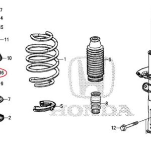 Nut Hex 12Mm Tie Rod Shockbreaker Shock Breaker Depan Honda Brio Brv City Hatchback Civic Crv Freed Hrv Mobilio Jazz City Odyssey Original 2007 2008 2009 2010 2011 2012 2013 2014 2015 2016 2017 2018 2019 2020 2021 2022 2023 2024 Original Original asli Ori