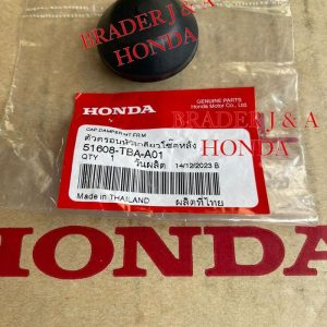 Tutup Cap Atas Shock Breaker Depan Civic Fc1 Fk1 Fe1 Rs Type R Crv Gen 5 6 Rw1 Rw3 Rs5 Turbo Prestige E:Hev 2000 Cc 2016 2017 2018 2019 2020 2021 2022 2023 2024 Honda 51608-Tba-A01 Cover Upper Karet Shock Absorber Rubber Mt Mounting Original asli Ori