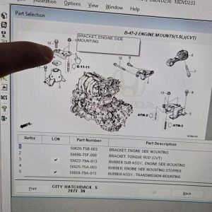 Bracket Braket Breket Engine Mounting Kanan Honda City Hatchback 2022 2023 2024 Ori Original ori asli